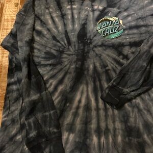 Santa Cruz Blue Tie-Dye Shirt